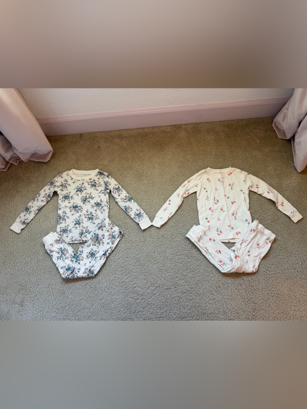 Little Planet by Carters Lot of 2 Pairs of Floral Pajama Sets 4T